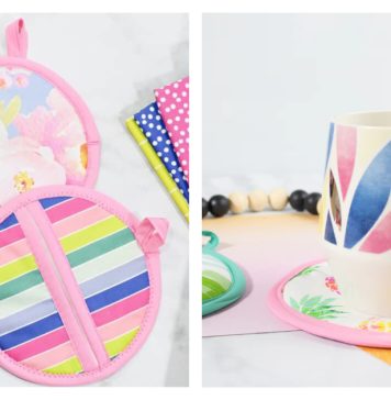 Easy Oven Mitt and Pot Holder Free Sewing Pattern