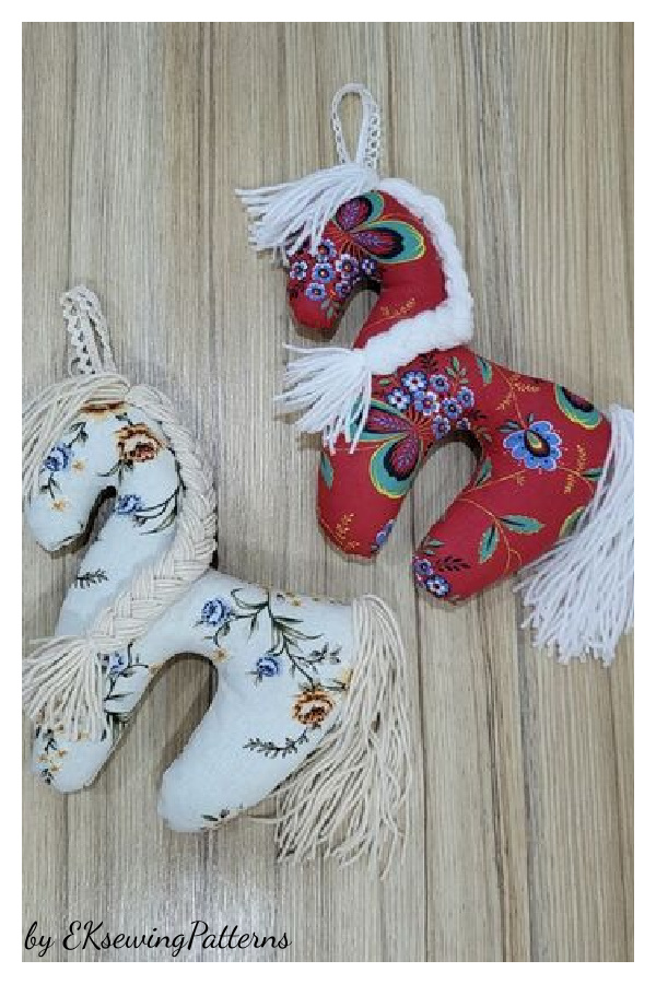 Fabric Dala Horse Free Sewing Pattern