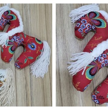 Fabric Dala Horse Free Sewing Pattern