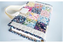 Quilted Book Bag Cover Free Sewing Pattern Quilted Book Bag Cover Free Sewing Pattern