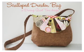 Scalloped Dresden Bag Free Sewing Pattern