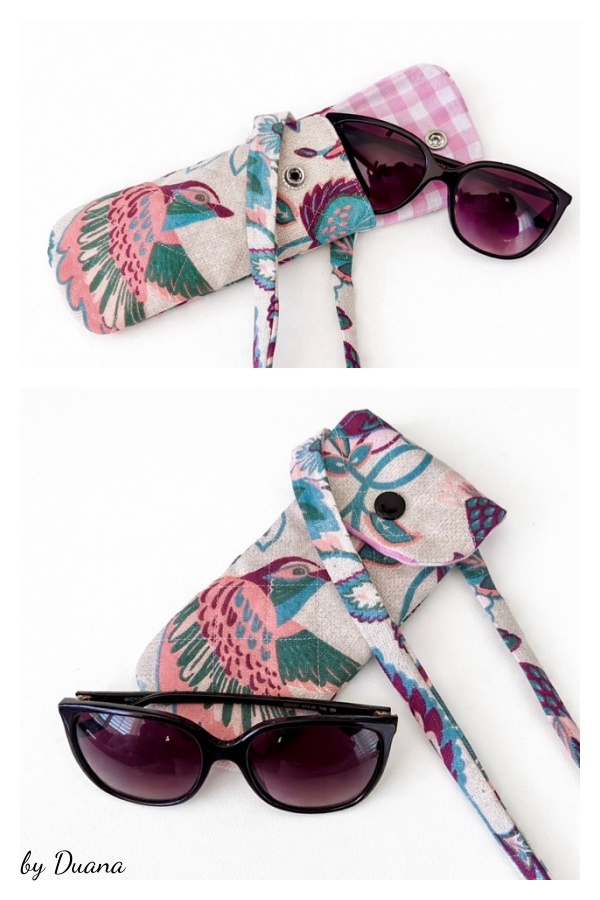 DIY Sunglasses Case Free Sewing Pattern