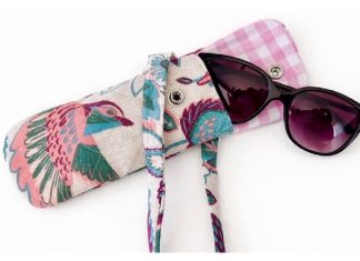 DIY Sunglasses Case Free Sewing Pattern