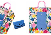 Foldable Shopping Bag Free Sewing Pattern Foldable Shopping Bag Free Sewing Pattern