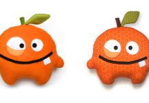 Orange Plush Free Sewing Pattern